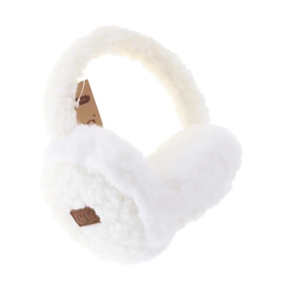 1 LEFT! C.C. Beanie Faux Fur Sherpa Earmuffs - Picture 1 of 2